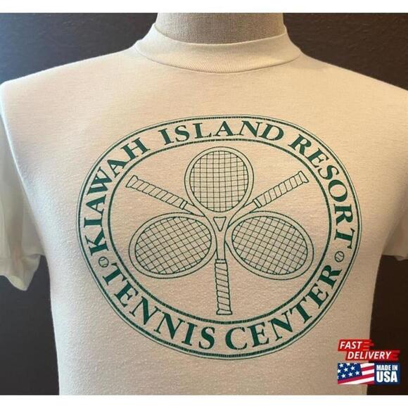 Olin
D Other - Kiawah Island Resort Tennis Center 80s Retro Vacation T-Shirt